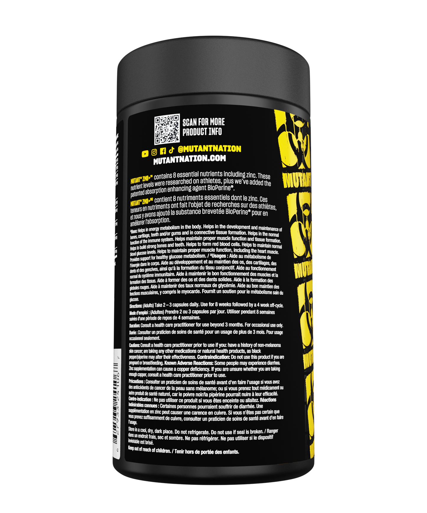 Mutant Test Core Series ZM8+ 90 Capsules