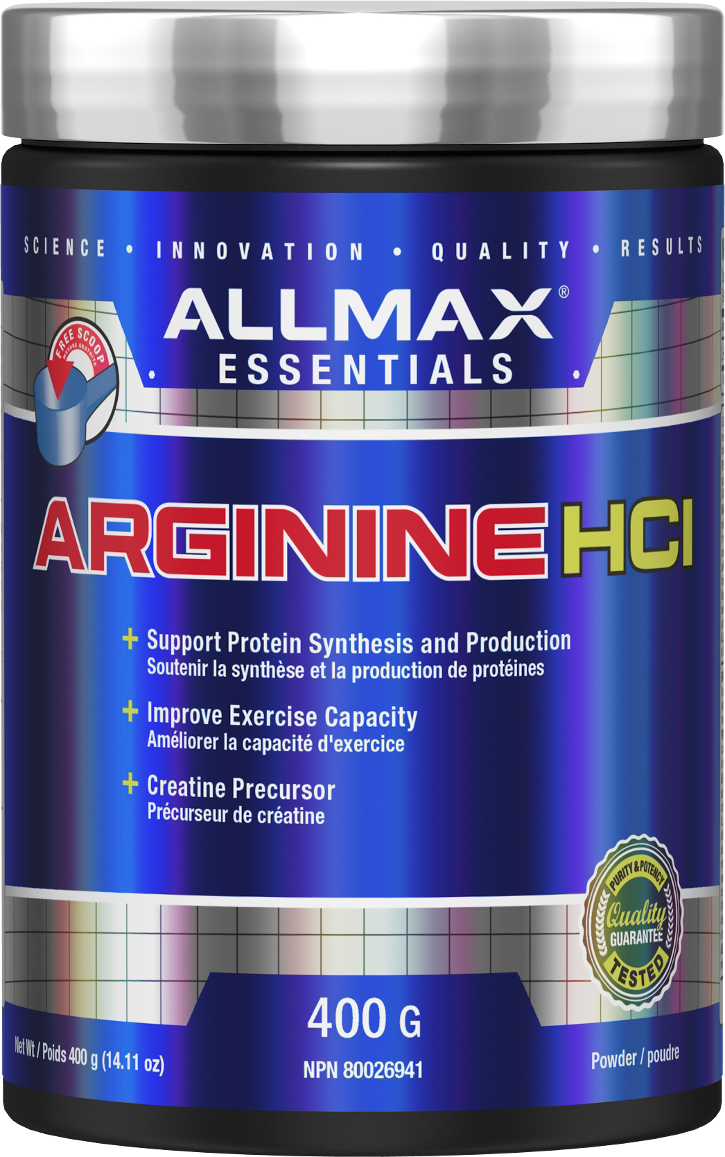 Allmax Nutrition Arginine HCL (400g)