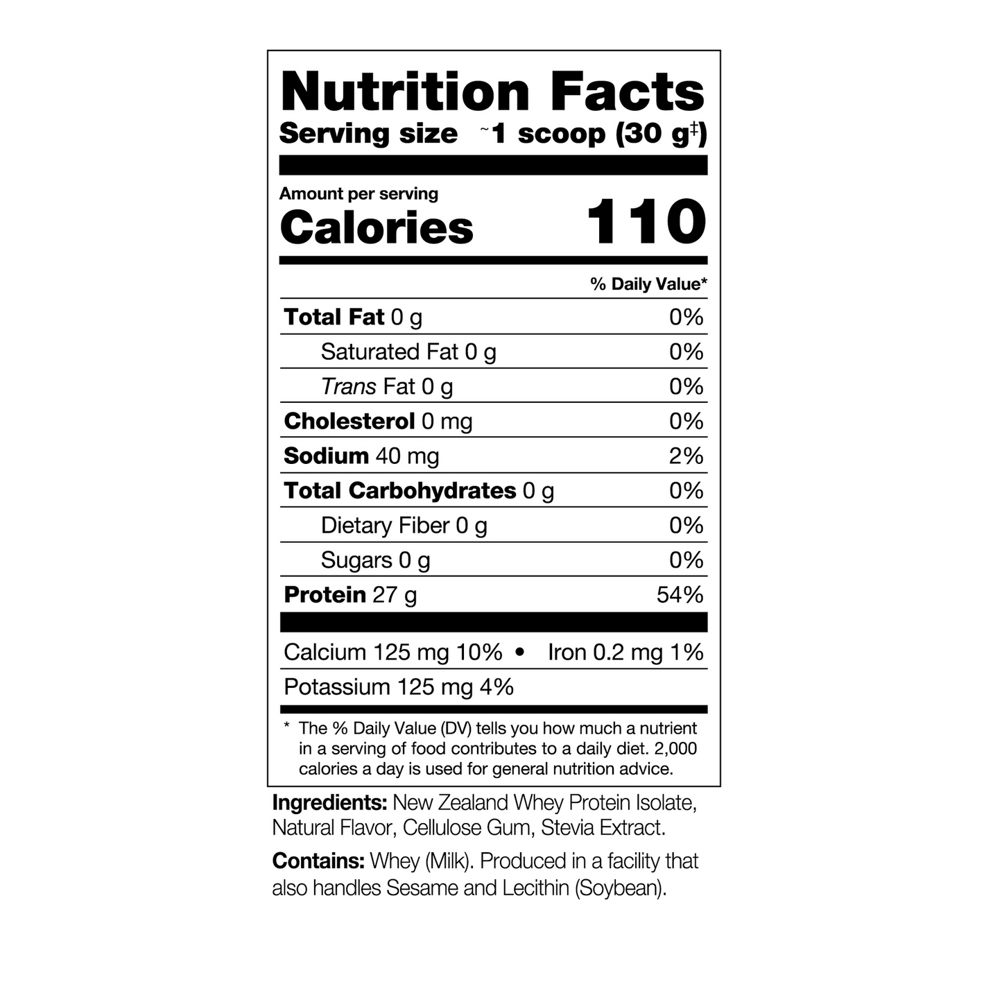 DIESEL 100% New Zealand Whey Isolate