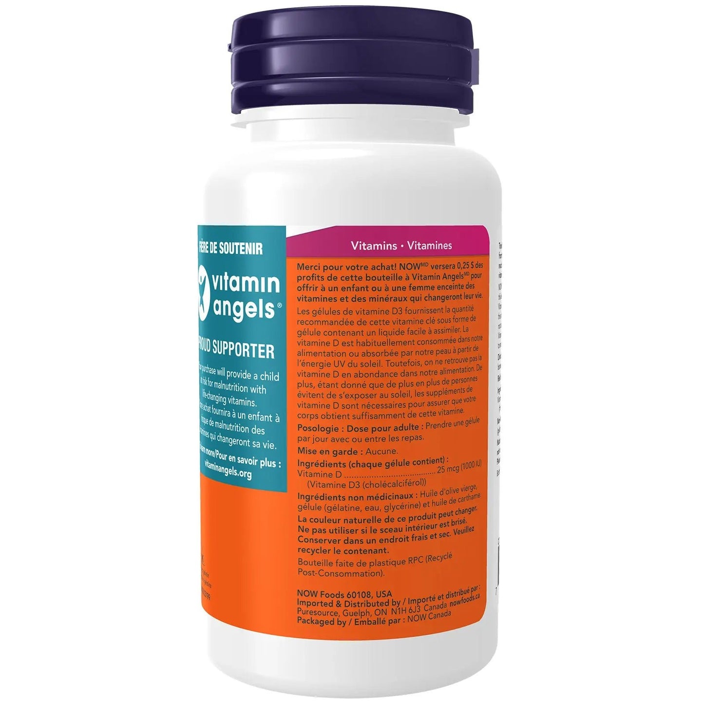 Now Foods Vitamin D3 1000IU - PeakPro Performmance Supplements