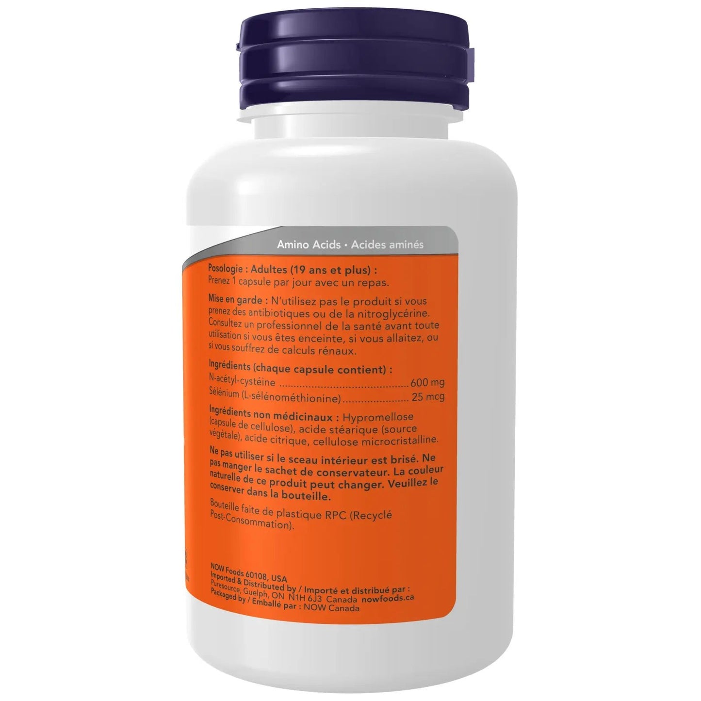 Now NAC - 600 mg - PeakPro Performmance Supplements