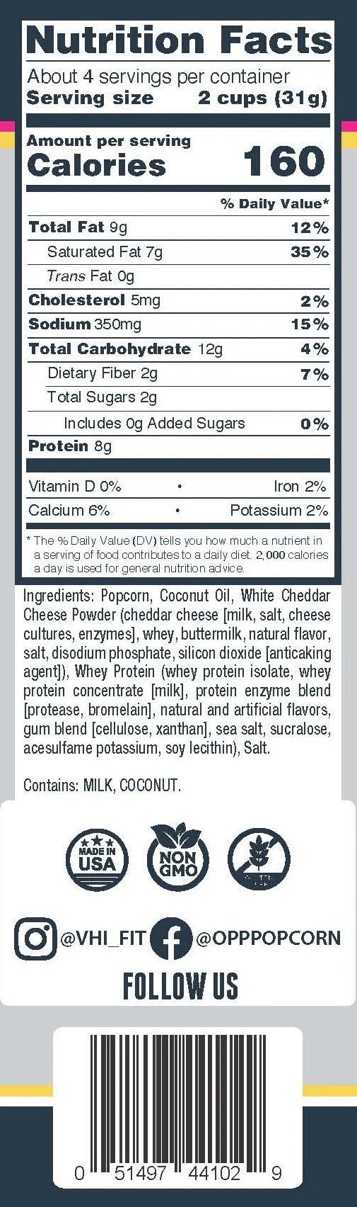 OMAHA PROTEIN POPCORN - PeakPro Performmance Supplements