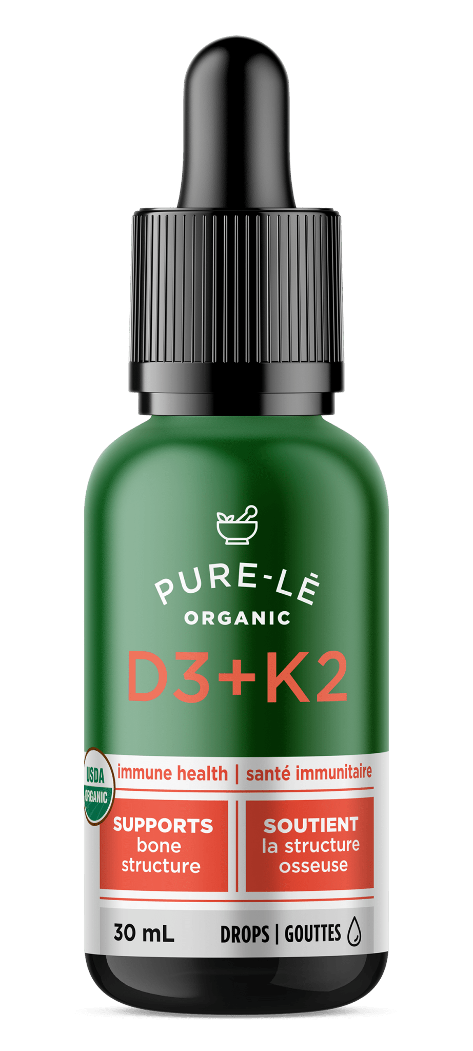 PURE - LE ORGANIC D3 + K2 - PeakPro Performmance Supplements