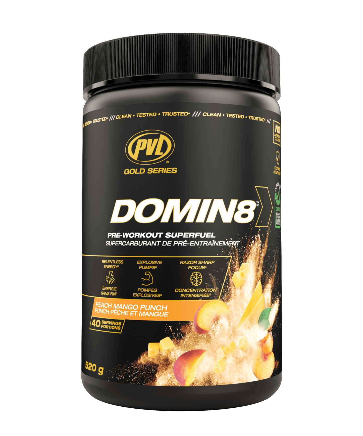 PVL Gold Series Domin8 - PeakPro Performmance Supplements