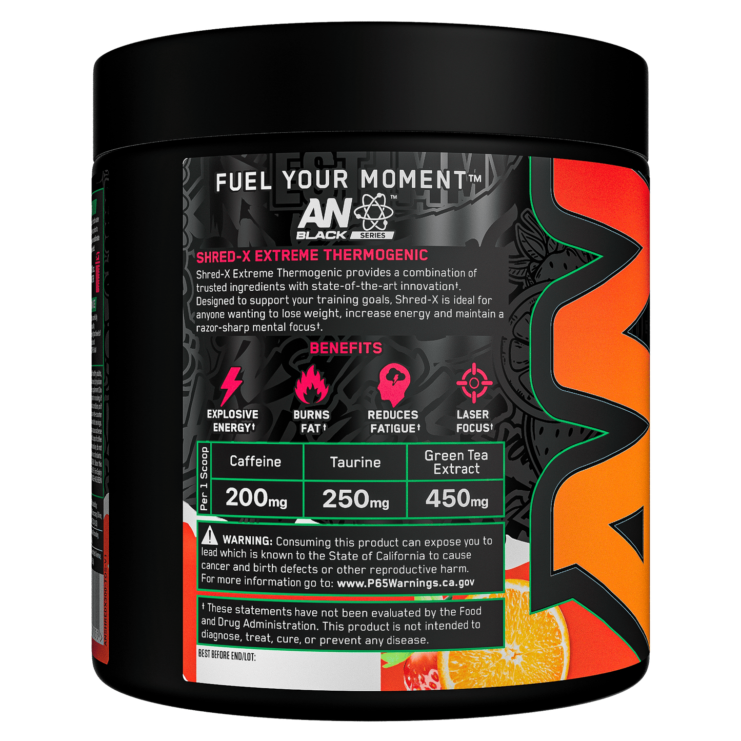 Shred - X Extreme Thermogenic Tang - PeakPro Performmance Supplements