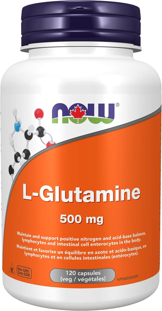Now- L-Glutamine 500 mg 120 caps