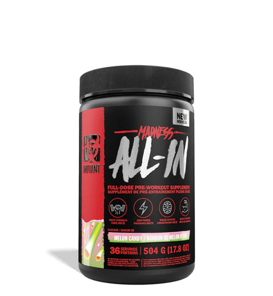 Mutant Madness All-In Pre‑Workout Melon Candy