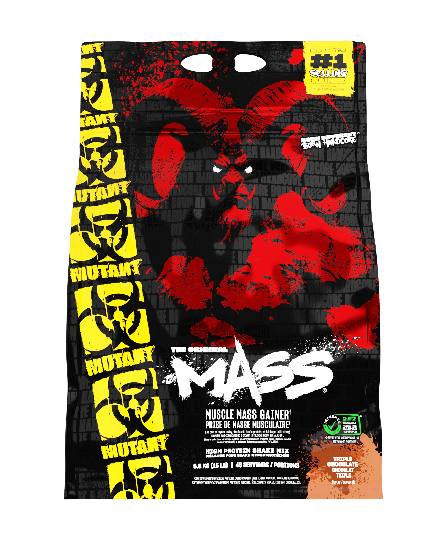 Mutant mass weight gainer Triple chocolate - PeakPro Performmance Supplements