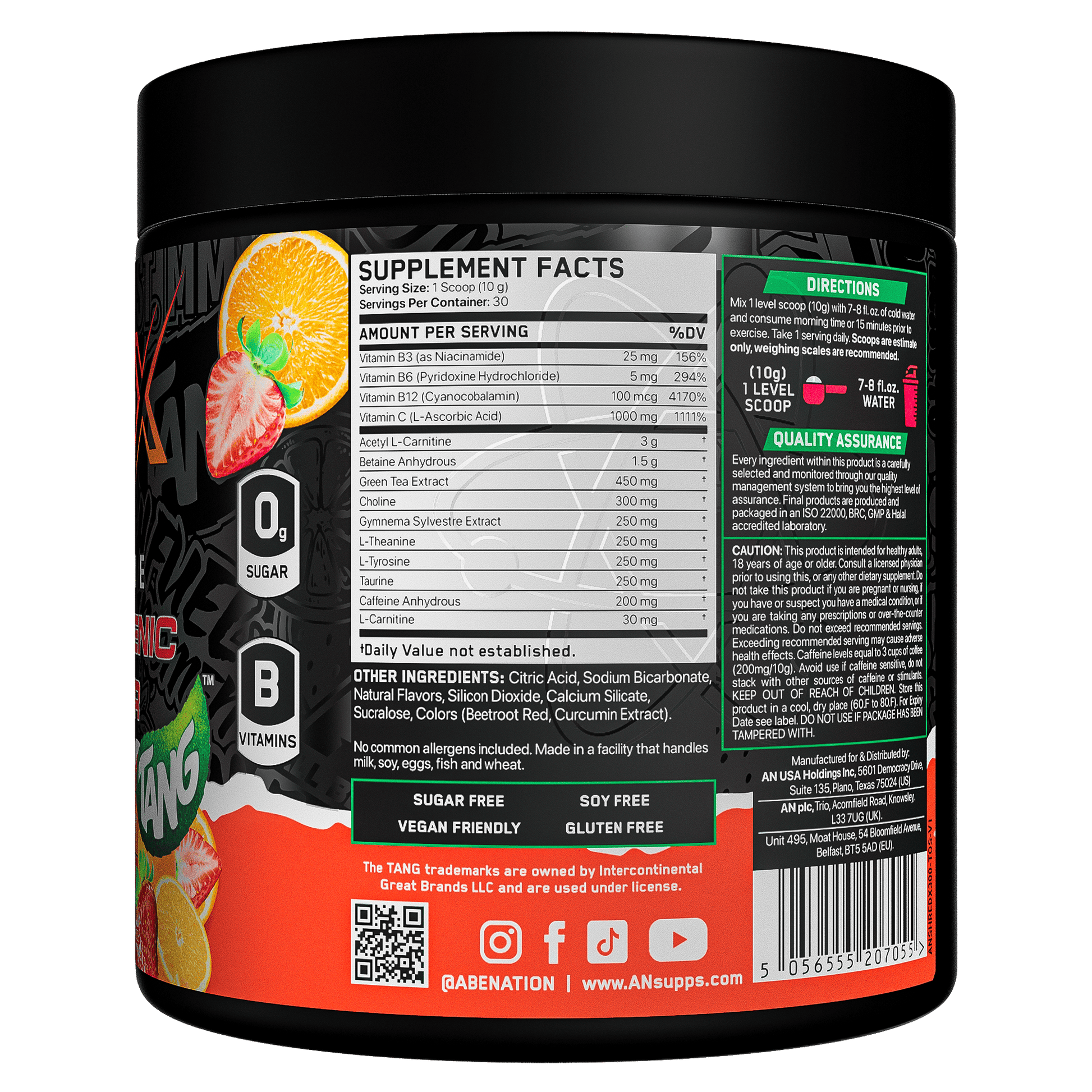 Shred - X Extreme Thermogenic Tang - PeakPro Performmance Supplements