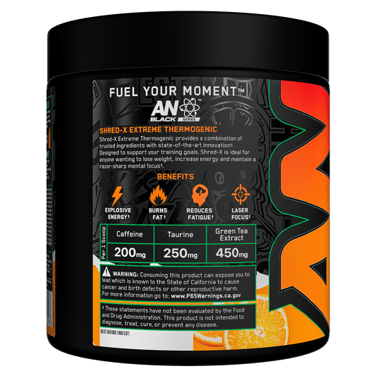 ShredX Extreme Thermogenic powder Tang Orange - PeakPro Performmance Supplements